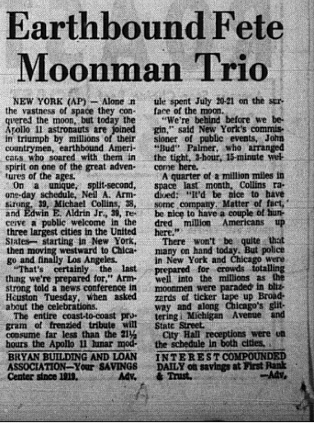 The Eagle Archives: August 13, 1969